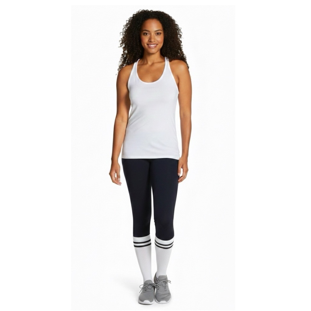 Tommy John Super Soft Tank White Cotton Blend Pullover Womens Sz Large Racerback